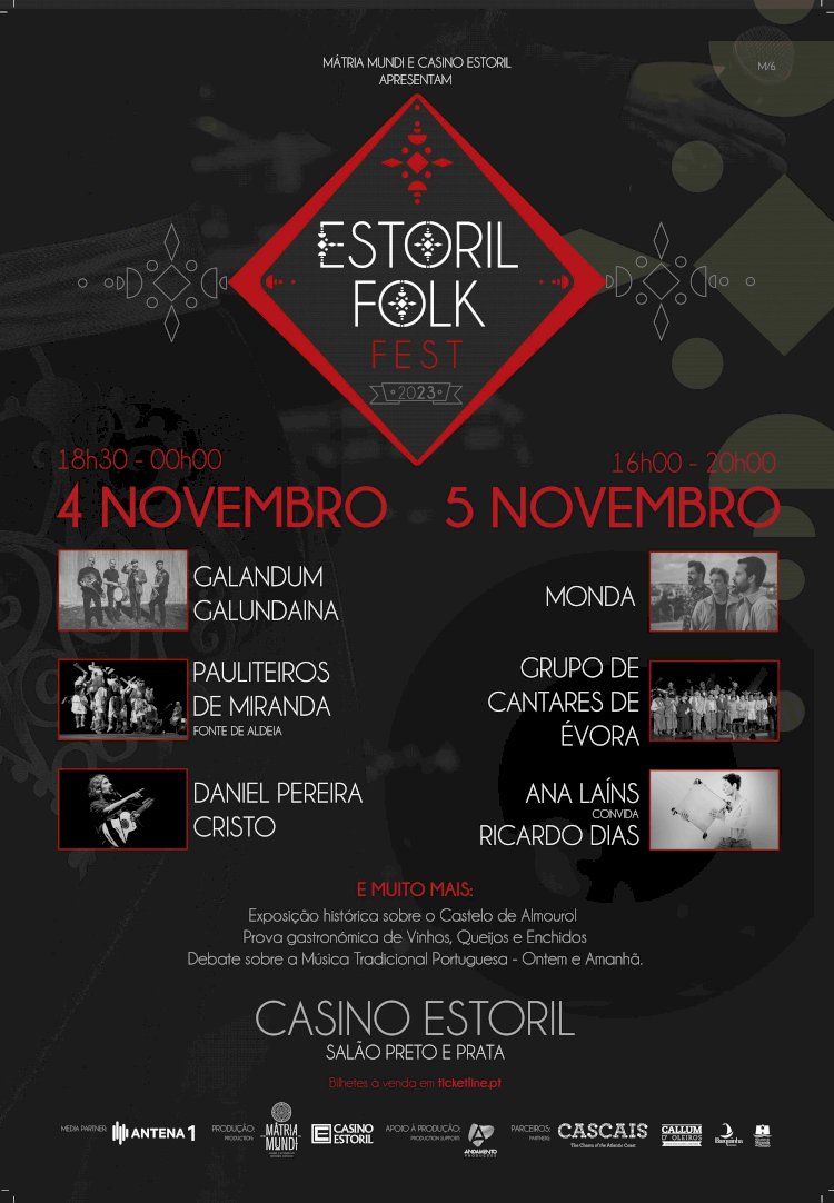 Salão Preto e Prata do Casino Estoril recebe a 1ª edição do Estoril Folk Fest