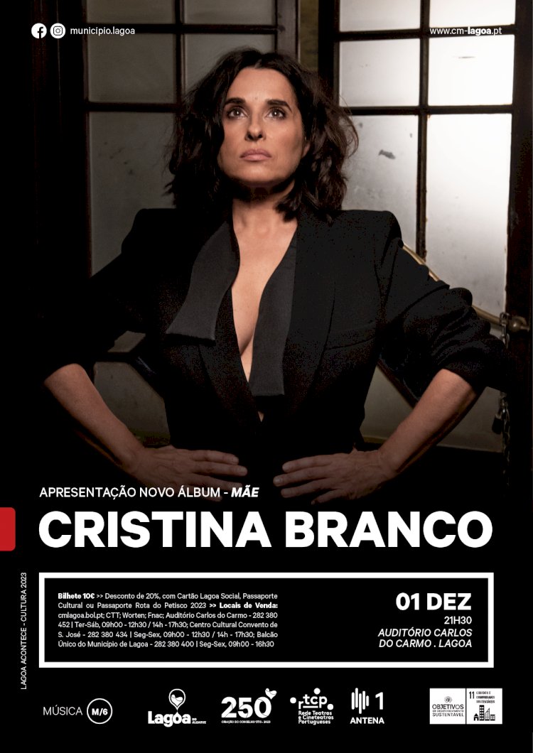 Cristina Branco apresenta o Novo Álbum - Mãe no Auditório Carlos do Carmo
