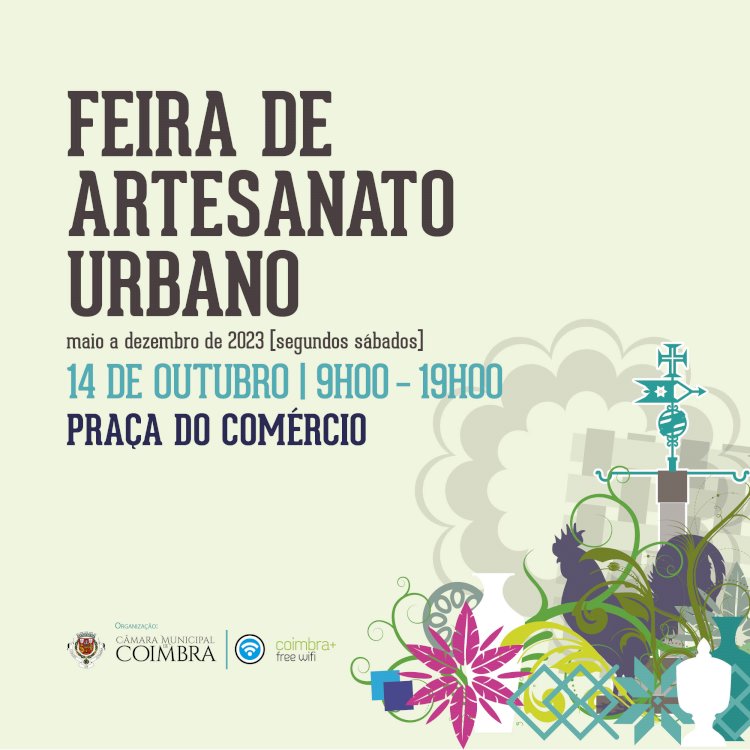 Feira de Artesanato Urbano anima a Praça do Comércio no próximo sábado