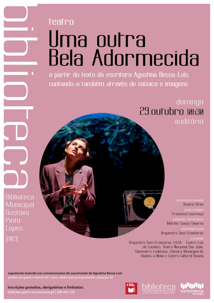 Teatro «Uma outra Bela Adormecida» na Biblioteca Municipal Gustavo Pinto Lopes