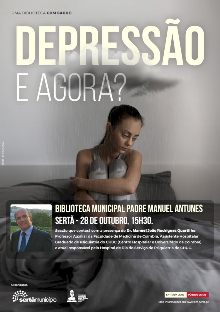 Depressão é tema para «Uma Biblioteca com Saúde» na Sertã