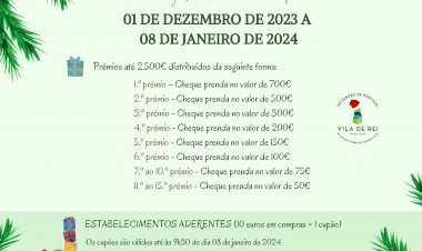 Campanha do Sorteio de Natal, com 2.500€ em prémios