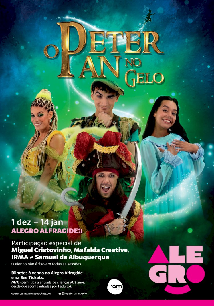 Musical de Natal “O Peter Pan no Gelo” no Alegro Alfragide