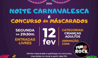A folia do Carnaval anima o centro da cidade com Noite Carnavalesca
