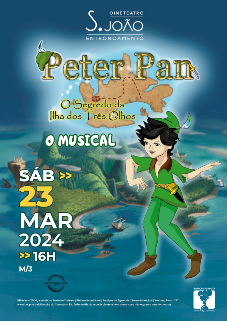 “Peter Pan - O Musical” no Cineteatro São João