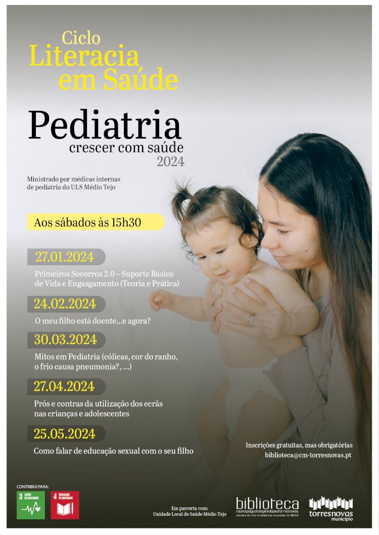 Novas sessões do ciclo "Pediatria - crescer com saúde"