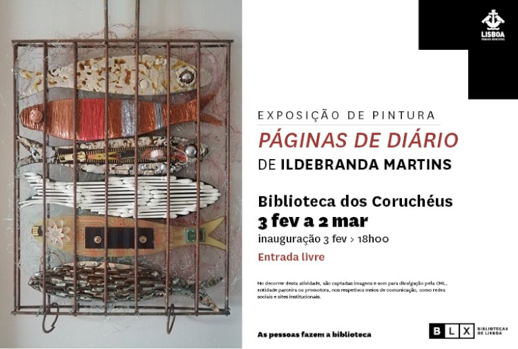 "Páginas do Diário" de Ildebranda Martins na Biblioteca dos Coruchéus em Lisboa