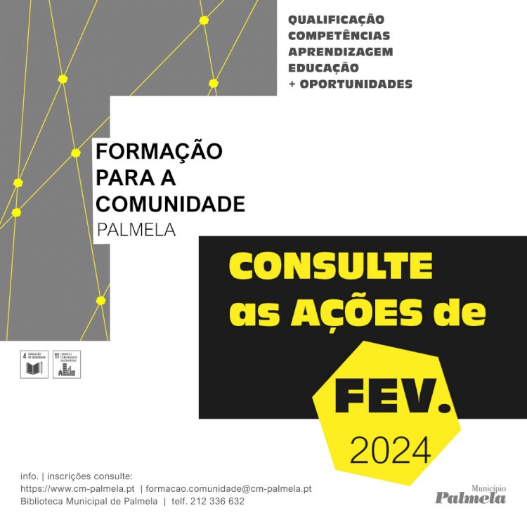 “Formação para a Comunidade”: conheça as acções de Fevereiro e inscreva-se!