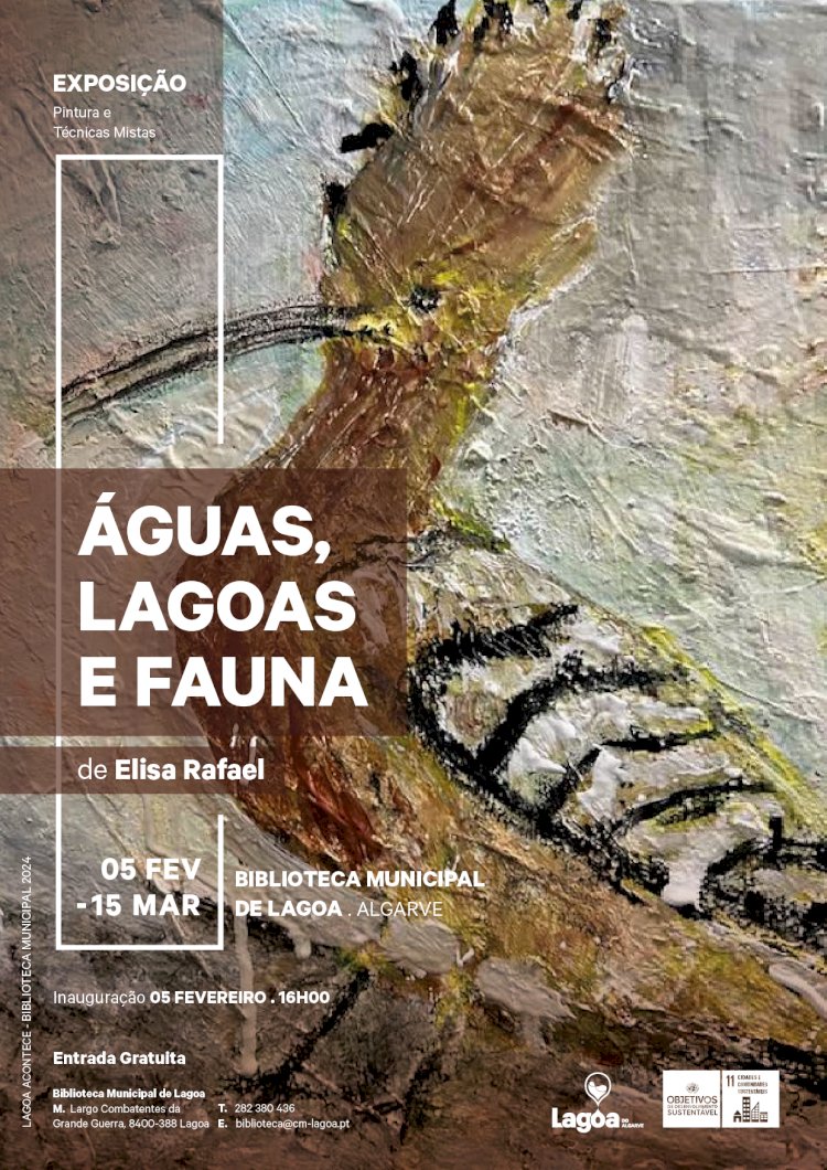 Exposição de Pintura e Técnicas Mistas | "Águas, Lagoas e Faunas" | Elisa Rafael