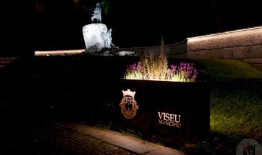 Nova iluminação cénica destaca Estátua de Viriato, em Viseu