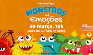 Teatro infantil regressa à Casa da Cultura com "Monstros das Emoções"