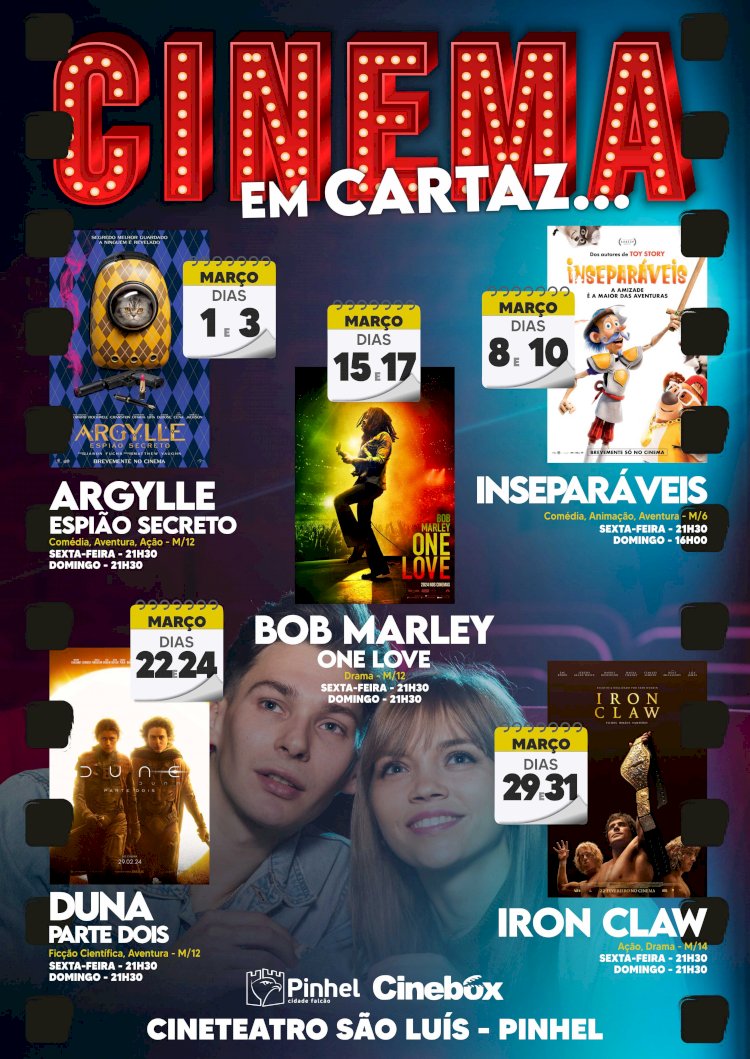 PINHEL | Programação de Cinema | Março 2024