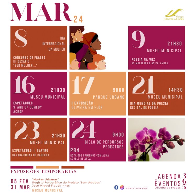 Agenda Cultural - Oliveira de Frades 365 | Março