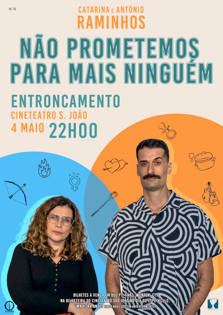 Cineteatro São João recebe Catarina e António Raminhos – "Não prometemos para mais ninguém"