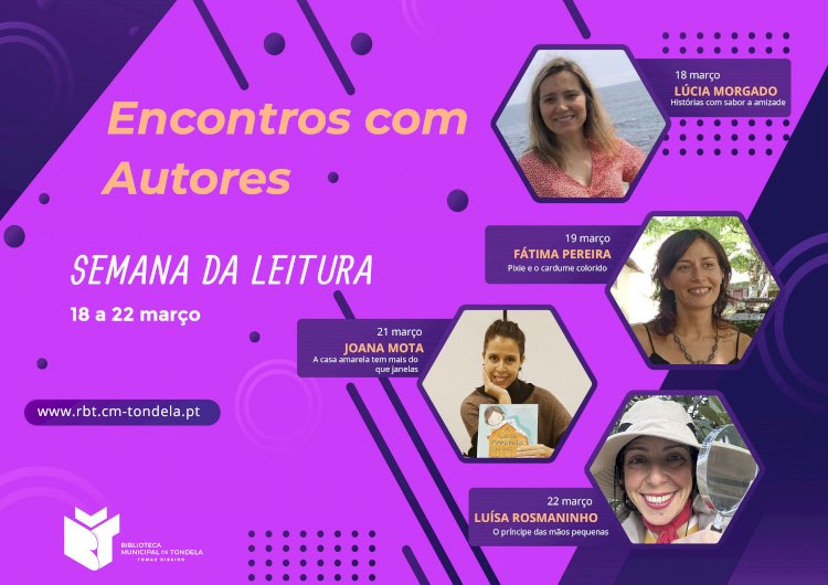 Quatro escritoras circulam pelas escolas do Concelho na Semana da Leitura