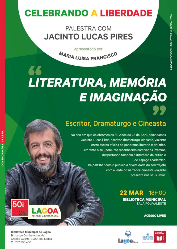 "Literatura, Memória e Imaginação" | Jacinto Lucas Pires | Lagoa