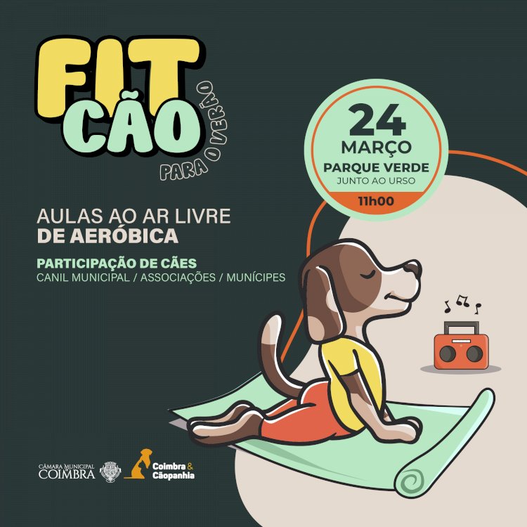 “Fit Cão para o Verão”, dia 24 de Março no Parque Verde do Mondego