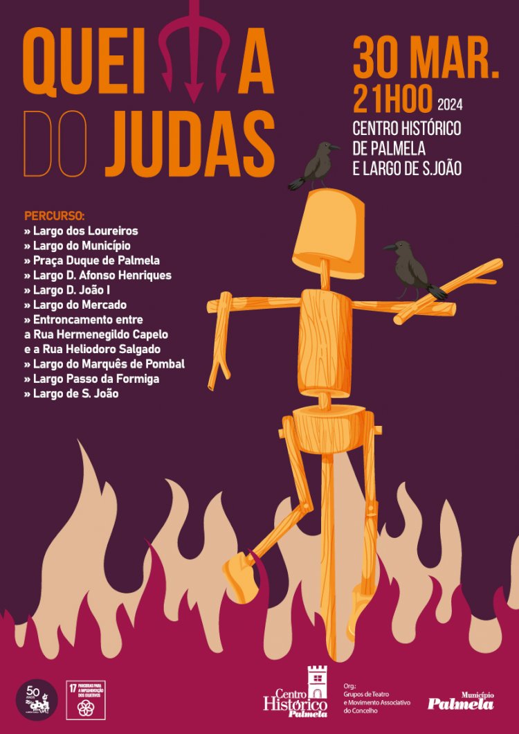 Palmela recria “Queima do Judas” no Centro Histórico