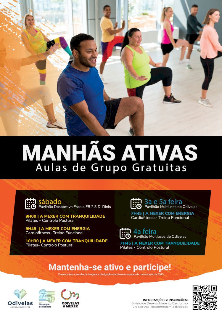 Mais aulas gratuitas nas «Manhãs Activas»