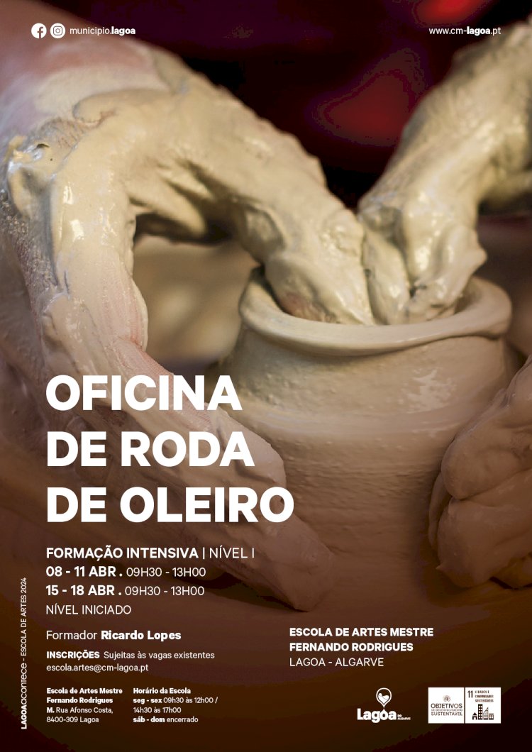 "Oficina de Roda de Oleiro - Formação Intensiva" | Escola de Artes Mestre Fernando Rodrigues