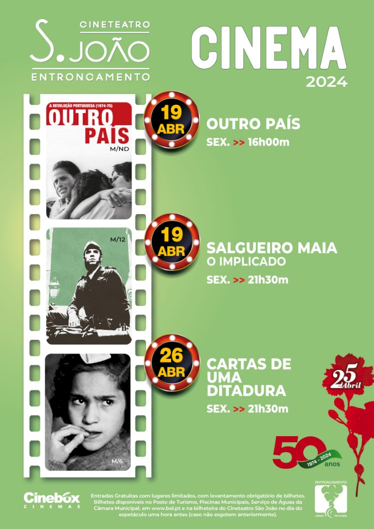 Ciclo de Cinema - Comemorações dos 50 anos do 25 de Abril