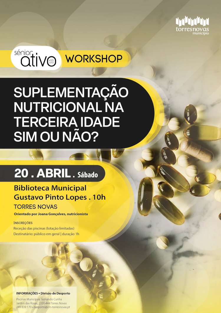 Workshop «Suplementação Nutricional na Terceira Idade - Sim ou Não?» na BMGPL