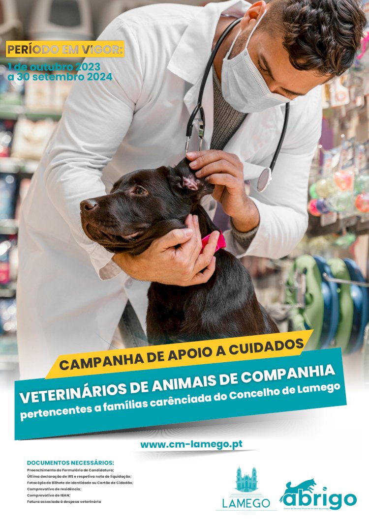 Município de Lamego oferece cuidados veterinários a famílias carenciadas