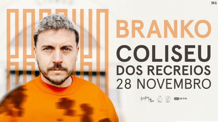 BRANKO no Coliseu dos Recreios (Lisboa) a 28 de Novembro