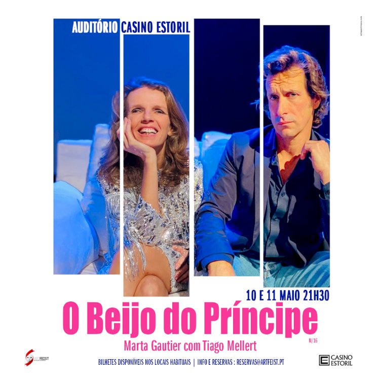 Marta Gautier e Tiago Mellert trazem “O Beijo do Príncipe” ao Casino Estoril