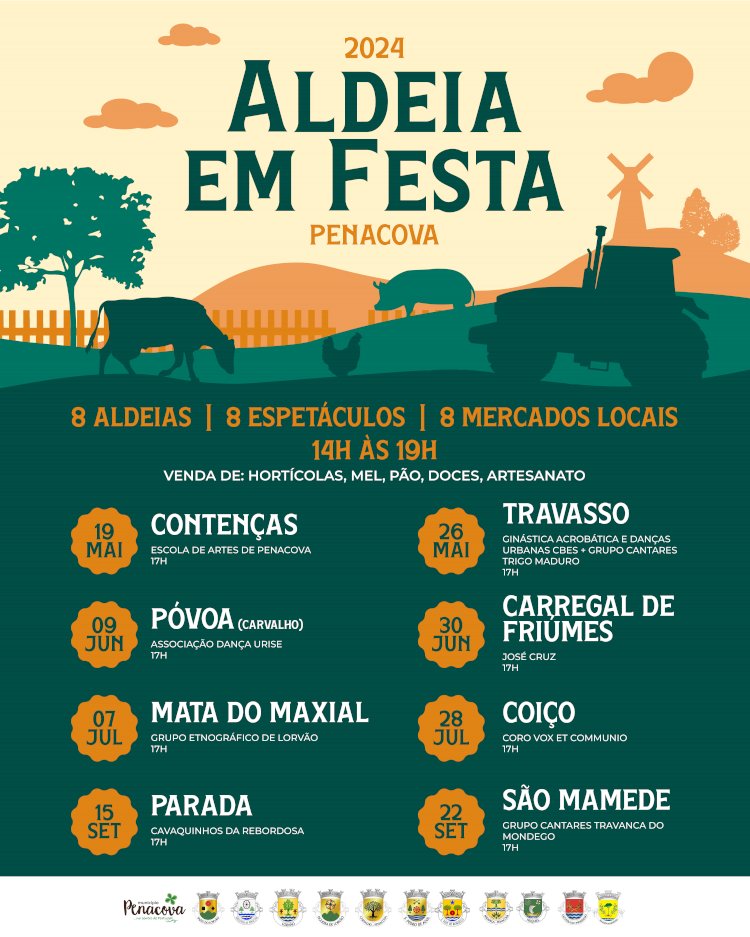 "Aldeia em Festa" leva mercadinhos e espetáculos a oito aldeias de Penacova