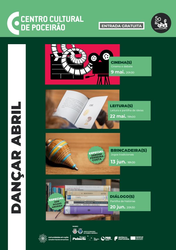 “Dançar Abril”: actividades gratuitas em Poceirão em Maio e Junho - participe!
