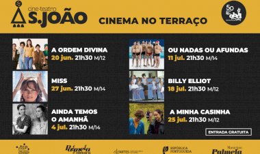 Em Junho e Julho há “Cinema no Terraço” do Cine-Teatro S. João!