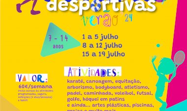 Férias Municipais de Verão 2024 | Actividades desportivas, culturais e de lazer