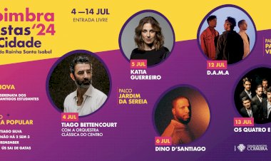 D.A.M.A, Quatro e Meia, Tiago Bettencourt, Dino D’Santiago e Kátia Guerreiro nas Festas da Cidade 2024