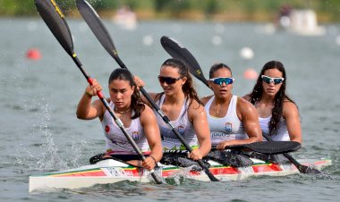 Maria Enes conquistou o 7.º lugar no Europeu de Velocidade na tripulação de K4 júnior