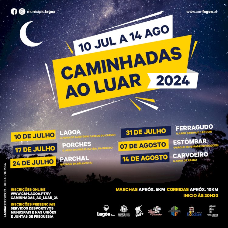 Município de Lagoa | Caminhadas ao Luar 2024