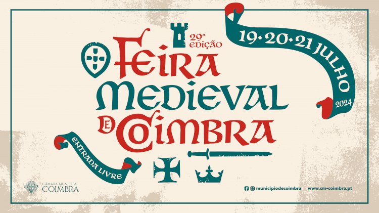 Ceia Medieval marca o arranque da 29.ª edição da Feira Medieval de Coimbra no dia 19 de Julho