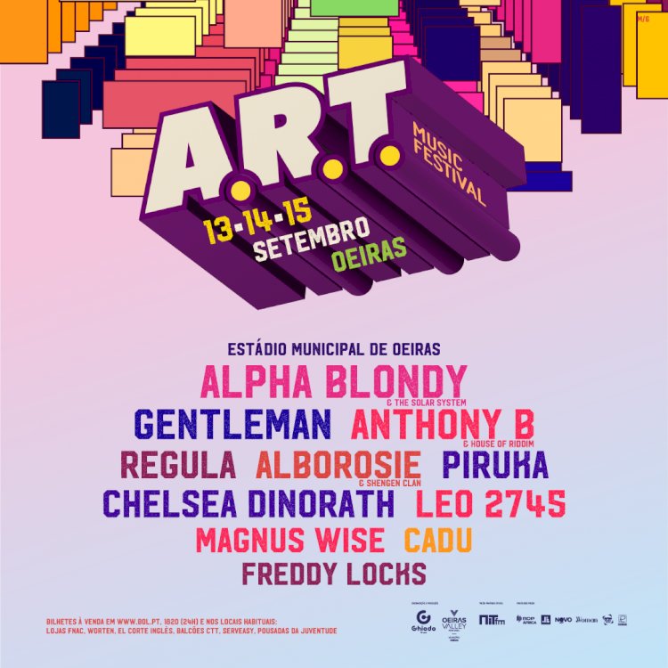 Piruka, Freddy Locks, Magnus Wise e CADU são as novas confirmações no A.R.T. Music Festival