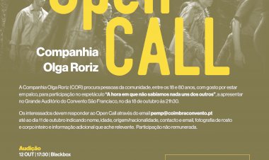 Olga Roriz desafia a comunidade a participar no espetáculo que vai levar ao Convento São Francisco