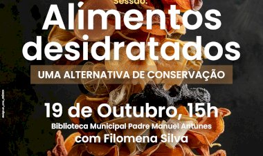 "Alimentos desidratados, uma alternativa de conservação" para conhecer na Biblioteca Municipal