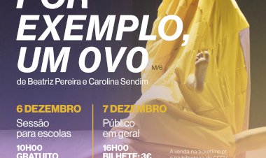 “Por exemplo, um OvO” no palco do Centro Cultural Gil Vicente