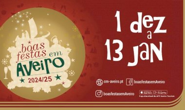 Boas Festas em Aveiro com concertos em igrejas, espectáculos piromusicais, instalação imersiva e Oficina do Pai Natal
