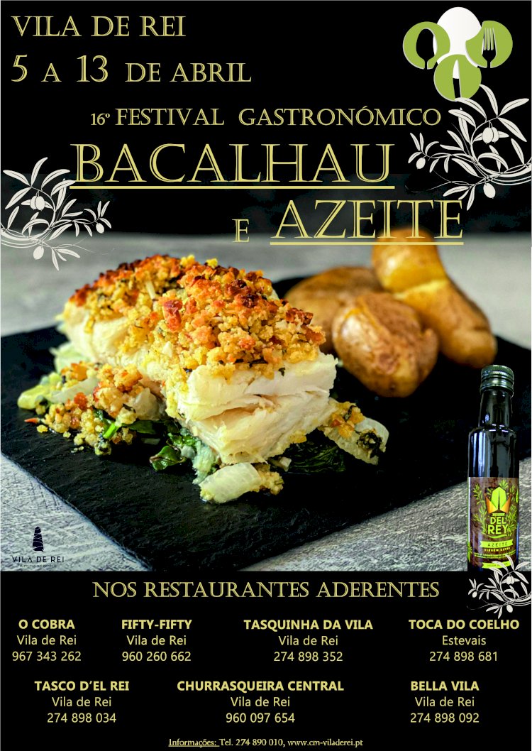Bacalhau e Azeite de Vila de Rei estão de regresso aos menus Vilarregenses