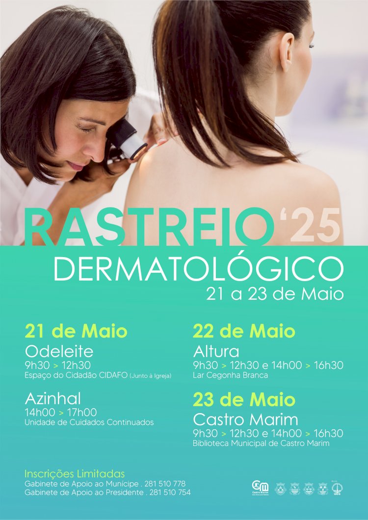 Programa de rastreios gratuitos de doenças de pele prossegue em Castro Marim