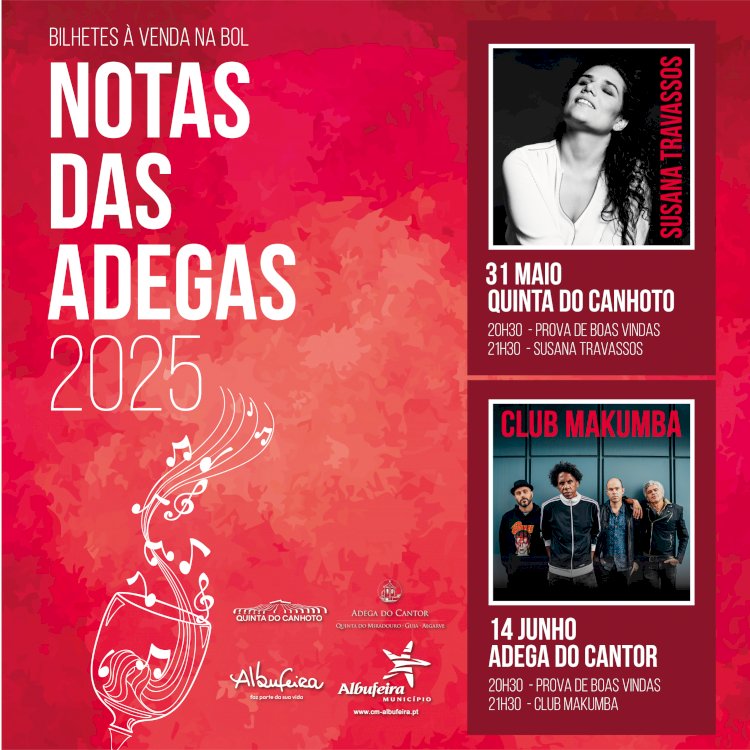 “Notas das adegas” com Susana Travassos e Club Makumba em Albufeira