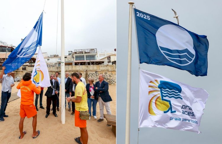 Bandeira azul já ondula no céu de todas as praias de Albufeira
