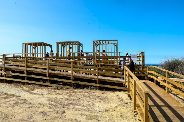 Miradouro da praia do castelo inaugurado esta manhã