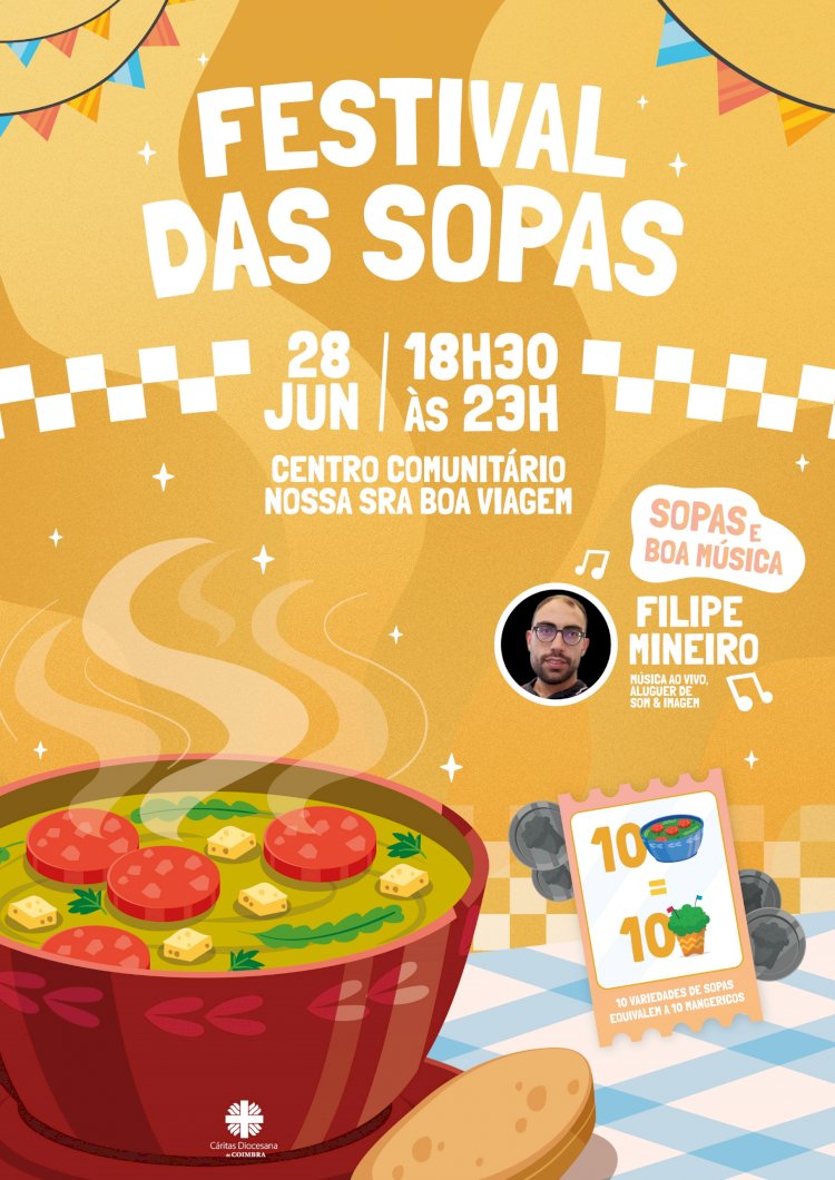 Festival de Sopas promove sabores, música e solidariedade na Leirosa