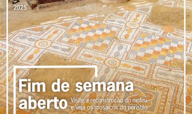 Fim de semana aberto em Villa Cardílio | reconstrução do ninfeu e visita aos mosaicos do peristilo