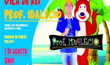 Prof. Idalécio vai animar as crianças na Feira de Enchidos, Queijo e Mel